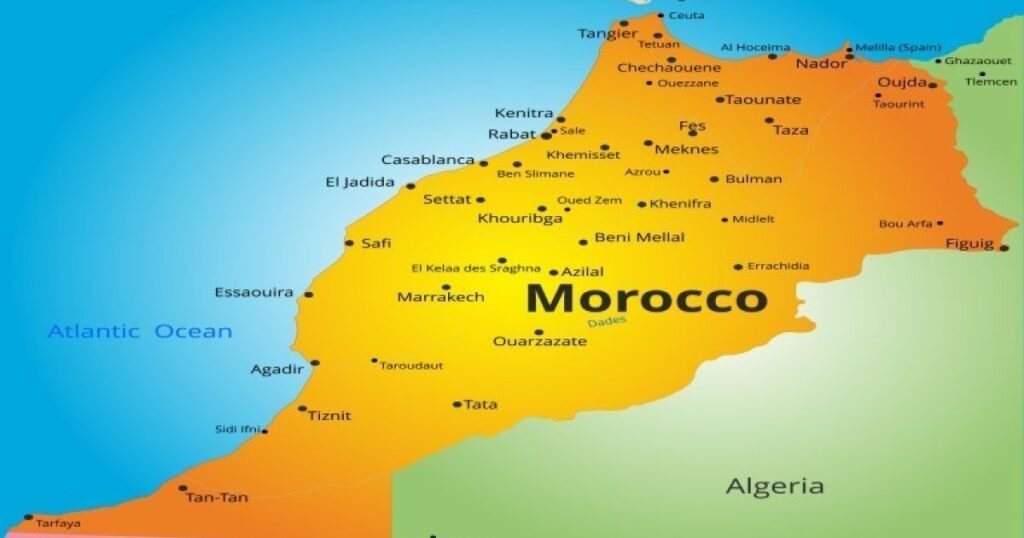 map of morocco fantastic on tours