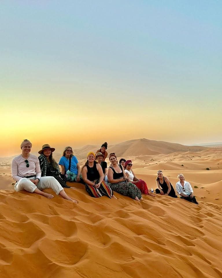 women traveling together